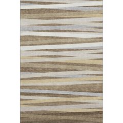 Premium Machine Washable Mayfield AMF997 Brown 5' x 7'6" Rug