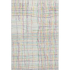 Premium Machine Washable Mayfield AMF998 White 5' x 7'6" Rug