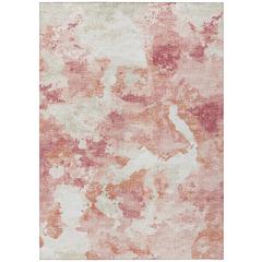 Indoor/Outdoor Accord AAC32 Pink Washable 5' x 7'6" Rug