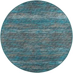 Ciara CR1 Navy 6' x 6' Round Rug