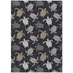 Indoor/Outdoor Surfside ASR43 Midnight Washable 5' x 7'6" Rug