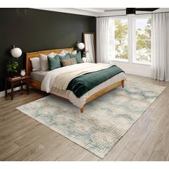 Bravado Linen Transitional Chevron 3' x 5' Area Rug Linen ABV39