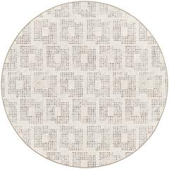 Delano DA1 Ivory 6' x 6' Round Rug