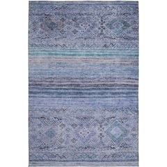Indoor/Outdoor Karaj Blue 5' x 7'6" Rug