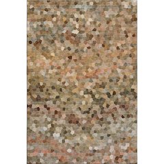 Luxury Washable Indoor/Outdoor Kaleidoscope KL1 Orange 5' x 7'6" Rug