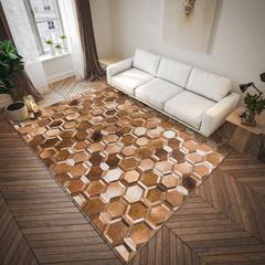 Laredo Brown Animal Patchwork 3' x 5' Area Rug Brown ALR31