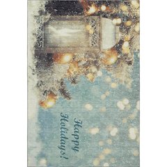 Luxury Washable Indoor/Outdoor Merry & Bright Skydust 5' x 7'6" Rug