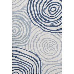 Machine Washable Indoor/Outdoor Neo Blue 5' x 7'6" Rug