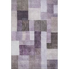 Machine Washable Indoor/Outdoor Neo Eggplant 5' x 7'6" Rug