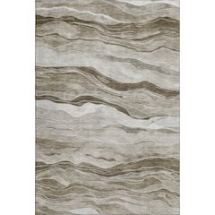 Machine Washable Indoor/Outdoor Pacifica Brown 5' x 7'6" Rug