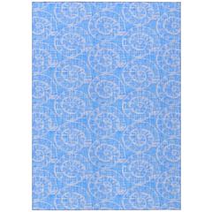 Indoor/Outdoor Seabreeze SZ11 Cobalt Washable 5' x 7'6" Rug