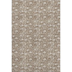 Luxury Washable Indoor/Outdoor Soft Essentials SE4 Brown 5' x 7'6" Rug