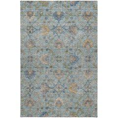 Indoor/Outdoor Silk Road Denim 5' x 7'6" Rug