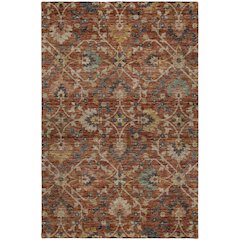 Indoor/Outdoor Silk Road Paprika 5' x 7'6" Rug