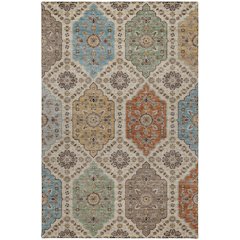 Indoor/Outdoor Silk Road Linen 5' x 7'6" Rug