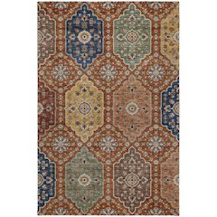 Indoor/Outdoor Silk Road Paprika 5' x 7'6" Rug