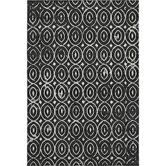 Luxury Washable Indoor/Outdoor The Reserve Black 5' x 7'6" Rug