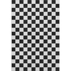 Luxury Washable Indoor/Outdoor The Reserve Black 5' x 7'6" Rug