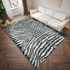 Safari Grey Animal Animal Print 3' x 5' Area Rug Grey ASF31