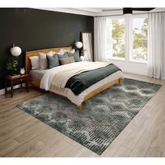 Bravado Shadow Transitional Chevron 3' x 5' Area Rug Shadow ABV39