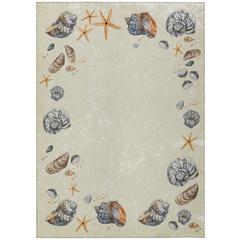 Indoor/Outdoor Seabreeze SZ9 Ivory Washable 5' x 7'6" Rug