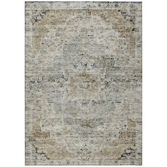 Machine Washable Indoor/Outdoor Chantille Taupe 8' x 10' Rug