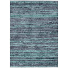 Machine Washable Indoor/Outdoor Chantille Teal 8' x 10' Rug