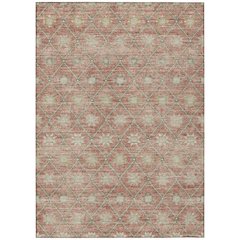 Machine Washable Indoor/Outdoor Chantille Terracotta 8' x 10' Rug