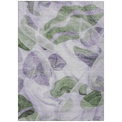 Machine Washable Indoor/Outdoor Chantille Lavender 8' x 10' Rug