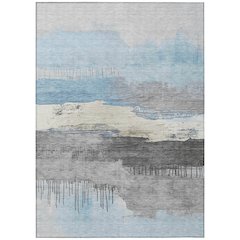 Machine Washable Indoor/Outdoor Chantille Sky 8' x 10' Rug