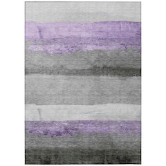Machine Washable Indoor/Outdoor Chantille Lavender 8' x 10' Rug