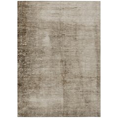 Machine Washable Indoor/Outdoor Chantille Beige 8' x 10' Rug