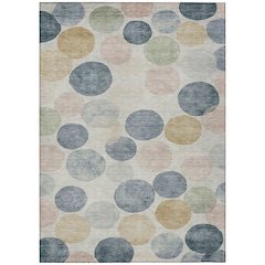 Machine Washable Indoor/Outdoor Chantille Beige 8' x 10' Rug