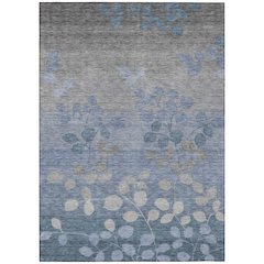 Machine Washable Indoor/Outdoor Chantille Denim 8' x 10' Rug