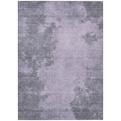 Machine Washable Indoor/Outdoor Chantille Purple 8' x 10' Rug