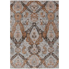 Machine Washable Indoor/Outdoor Chantille Paprika 8' x 10' Rug