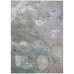 Machine Washable Indoor/Outdoor Chantille Khaki 8' x 10' Rug