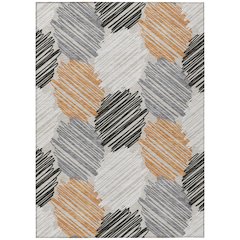 Machine Washable Indoor/Outdoor Chantille Copper 8' x 10' Rug