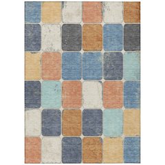 Machine Washable Indoor/Outdoor Chantille Rust 8' x 10' Rug