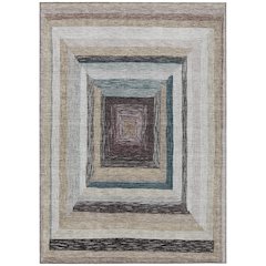 Machine Washable Indoor/Outdoor Chantille Beige 8' x 10' Rug