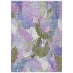 Machine Washable Indoor/Outdoor Chantille Lavender 8' x 10' Rug