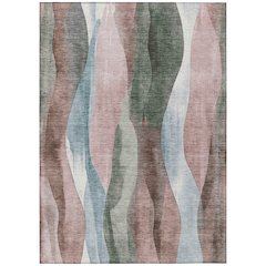 Machine Washable Indoor/Outdoor Chantille Salmon 8' x 10' Rug