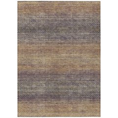 Machine Washable Indoor/Outdoor Chantille Eggplant 8' x 10' Rug