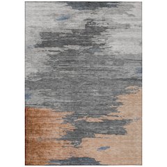 Machine Washable Indoor/Outdoor Chantille Paprika 8' x 10' Rug
