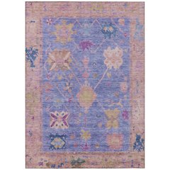 Machine Washable Indoor/Outdoor Chantille ACN2025 Purple 8' x 10' Rug
