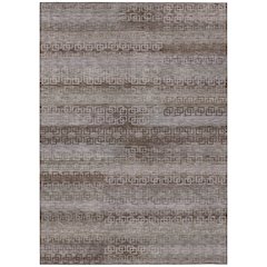 Machine Washable Indoor/Outdoor Chantille ACN2029 Chocolate 8' x 10' Rug