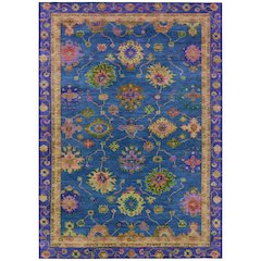 Machine Washable Indoor/Outdoor Chantille ACN2046 Blue 8' x 10' Rug