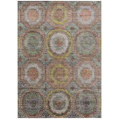 Machine Washable Indoor/Outdoor Chantille ACN2050 Sage 8' x 10' Rug