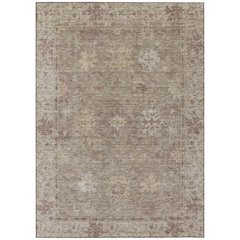 Machine Washable Indoor/Outdoor Chantille ACN2051 Khaki 8' x 10' Rug