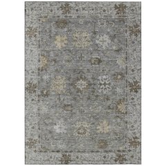 Machine Washable Indoor/Outdoor Chantille ACN2051 Pewter 8' x 10' Rug